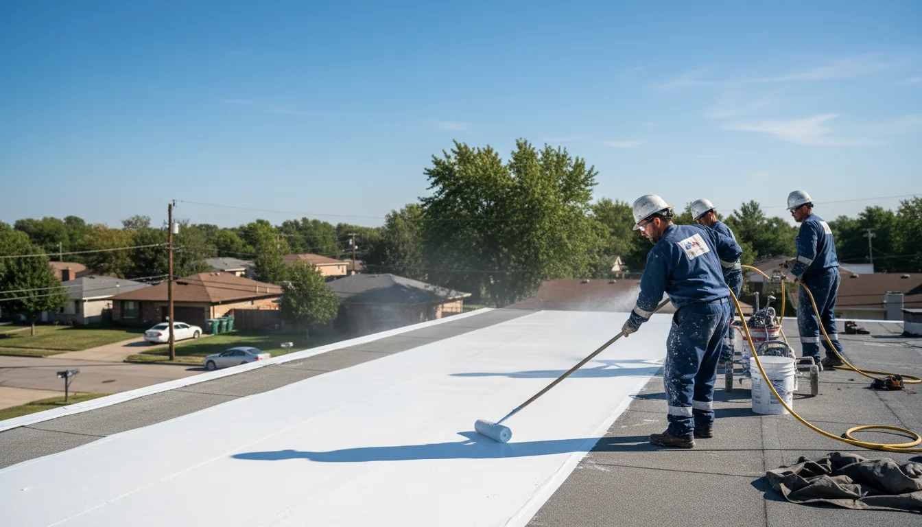 Commercial roof coating in Bourne, MA near me